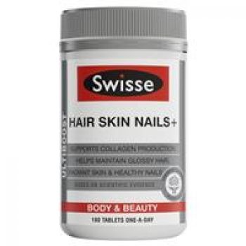 Swisse Ultiboost Hair Skin Nails+ 180 Tablets Exclusive Size