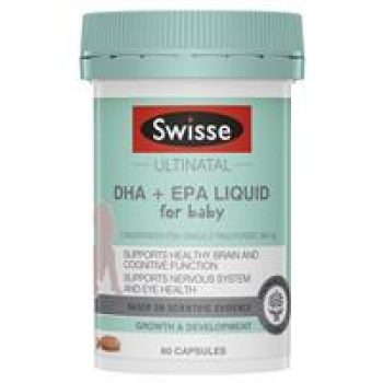 Swisse Ultinatal DHA + EPA Liquid for Baby 60 Capsules