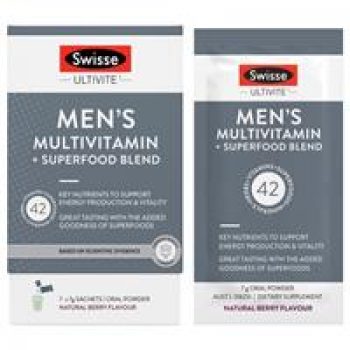 Swisse Ultivite Men’s Multivitamin + Superfood Blend 7 pack