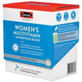 Swisse Ultivite Women’s Multivitamin + Superfood Blend 28 pack