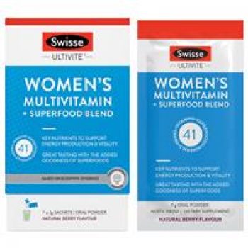 Swisse Ultivite Women’s Multivitamin + Superfood Blend 7 pack
