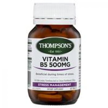 Thompson’s B5 Pantothenic Acid 500mg 60 Tablets