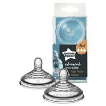 Tommee Tippee Closer to Nature Advanced Anti-Colic Teats Fast Flow 2 Pack