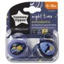 Tommee Tippee Closer To Nature Night Time Soothers 6-18 Months 2 Pack