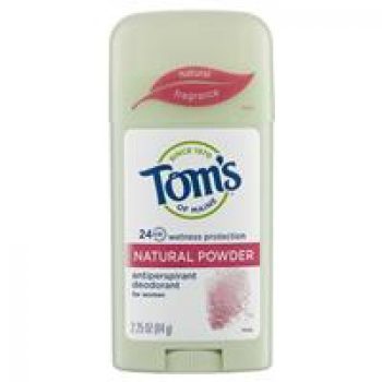 Toms For Women Antiperspirant Natural Powder 64g