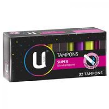 U by Kotex Slim Tampons Super 32 Pack