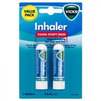 Vicks Inhaler Nasal Decongestant 2 Pack