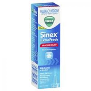 Vicks Sinex Extra Fresh Menthol Nasal Spray 15mL - Black Box Product ...