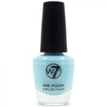 W7 Nail Enamel 62 Sheer Blue
