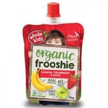 Whole Kids Organic frooshie Fruit Banana, Strawberry & Apple 90g